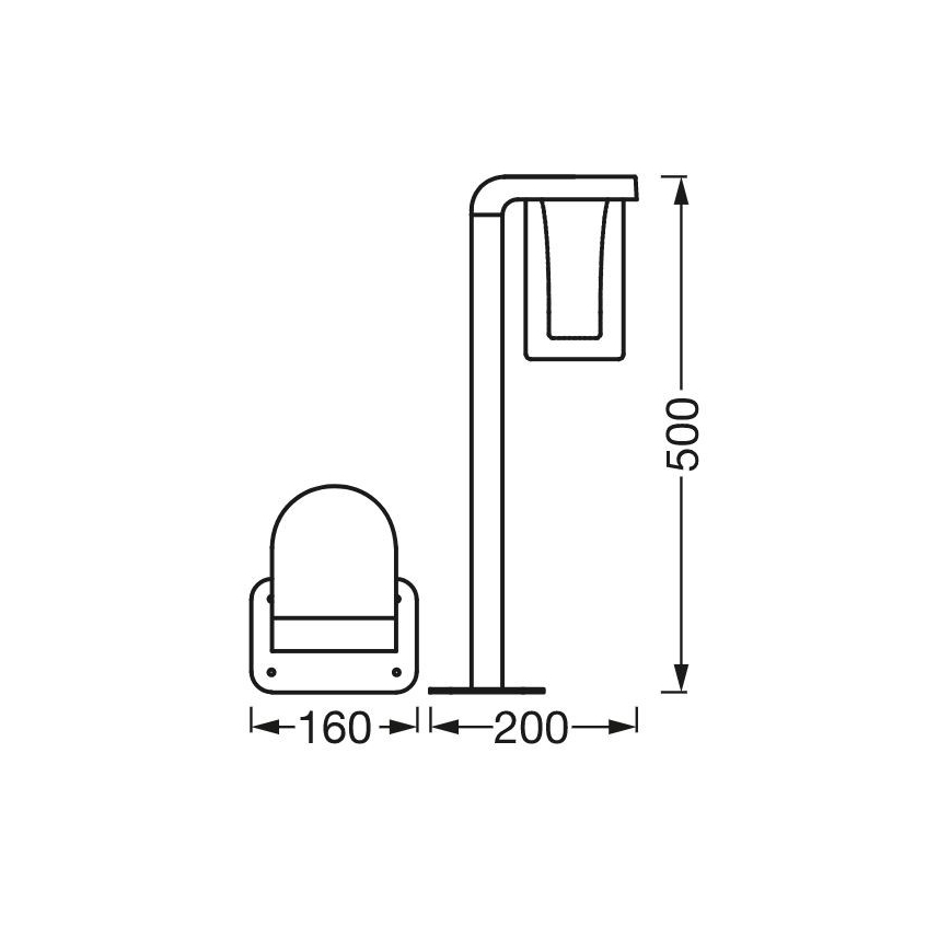 Ledvance - LED RGBW Stmívatelná venkovní lampa CASCADE LED/10W/230V IP44 Wi-Fi