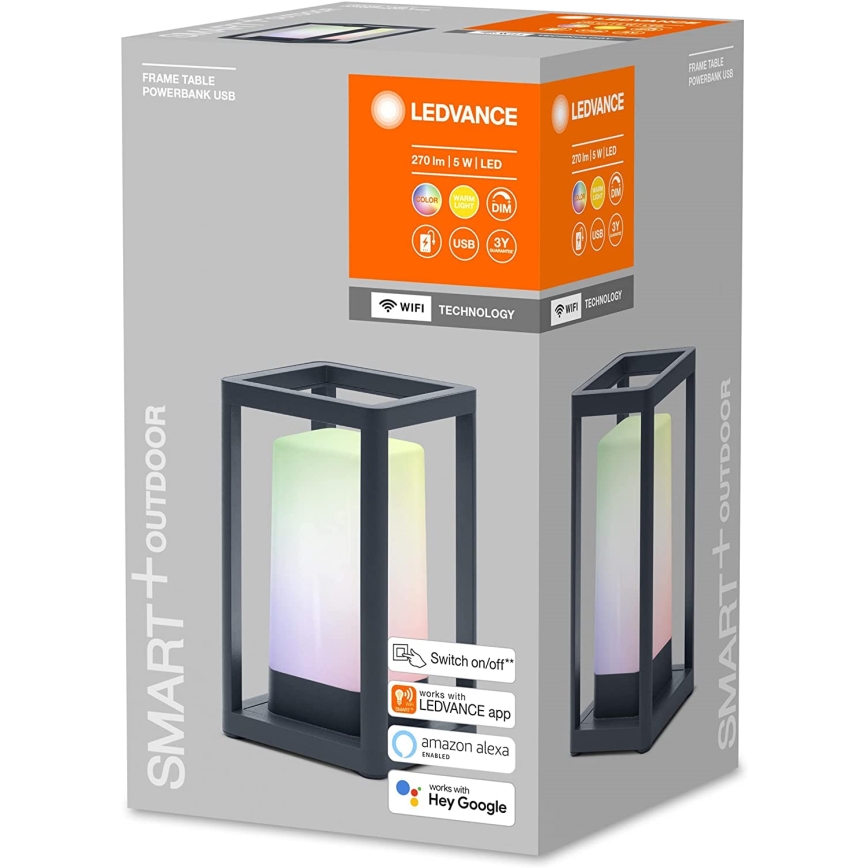 Ledvance - LED RGBW Stmívatelná venkovní lampa s power bankou LED/5W/230V Wi-Fi