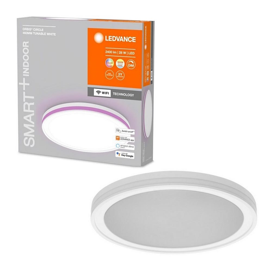 Ledvance - LED RGBW Stmívatelné stropní svítidlo SMART+ CIRCLE LED/28W/230V 3000-6500K Wi-Fi