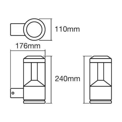 Ledvance - LED RGBW Stmívatelné nástěnné svítidlo SMART+ MODERN LED/12W/230V IP44 Bluetooth