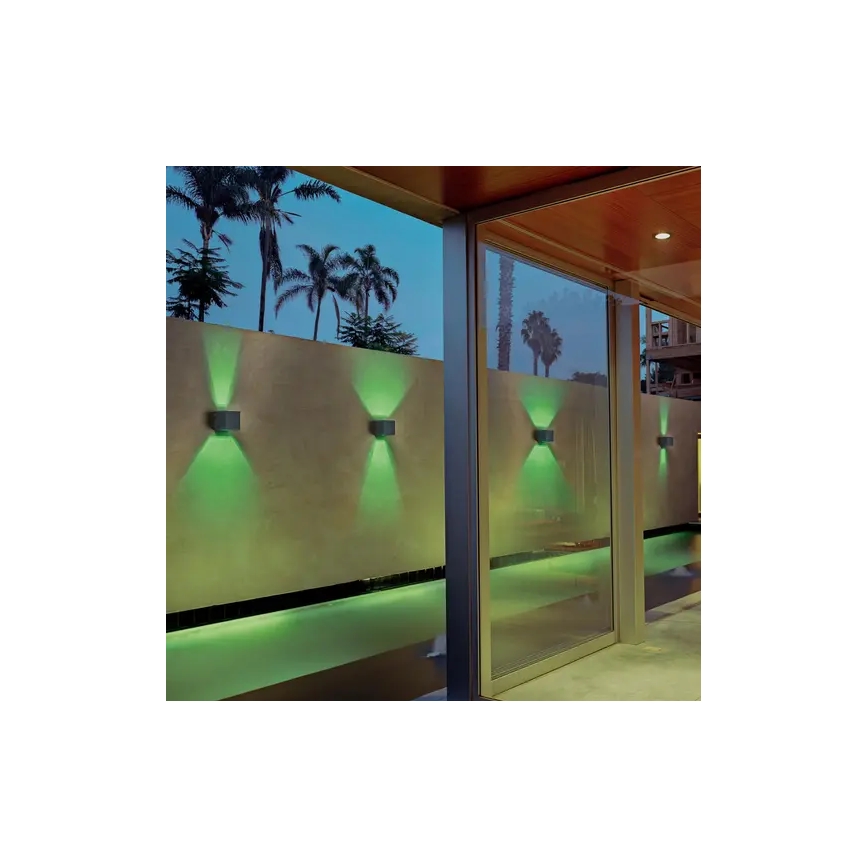 Ledvance - LED RGBW Stmívatelné venkovní nástěnné svítidlo SMART+ BEAM LED/8W/230V 3000-6500K IP44 Wi-Fi