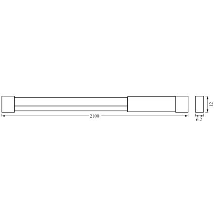 Ledvance - LED RGBW Stmívatelný pásek NEON FLEX 2,1m LED/4W/5V + dálkové ovládání