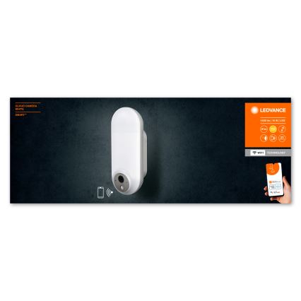 Ledvance - LED RGBW Stmívatelné venkovní nástěnné svítidlo se senzorem a kamerou SMART+ LED/15W/230V Wi-Fi IP44