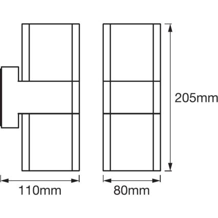 Ledvance - LED RGBW Venkovní nástěnné svítidlo SMART+ CUBE LED/13,5W/230V IP44 Wi-Fi