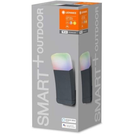 Ledvance - LED RGBW Venkovní nástěnné svítidlo SMART+ CURVE LED/9W/230V IP44 Wi-Fi