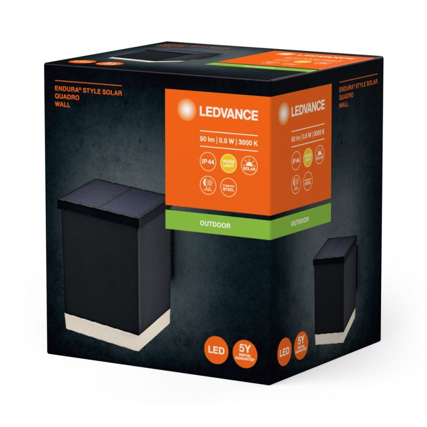 Ledvance - LED Solární nástěnné svítidlo ENDURA STYLE SOLAR LED/0,5W/2,4V 1200 mAh IP44