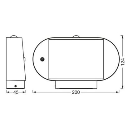 Ledvance - LED Solární nástěnné svítidlo se senzorem ENDURA STYLE LED/4W/3,7V IP44