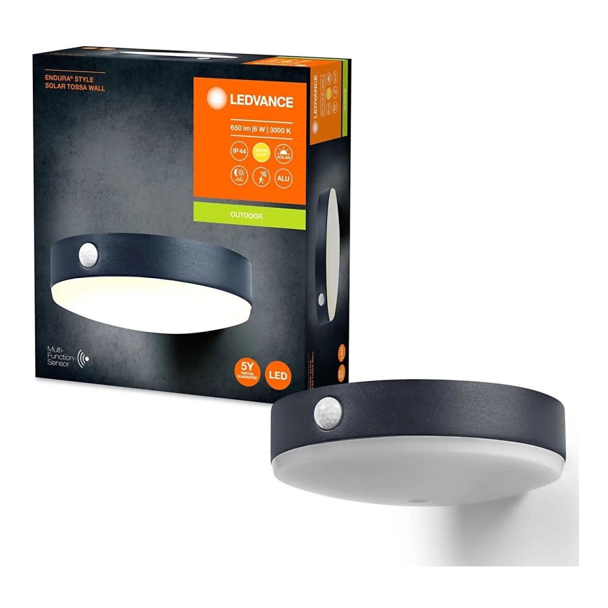 Ledvance - LED Solární nástěnné svítidlo se senzorem ENDURA STYLE LED/6W/3,7V 1420 mAh IP44