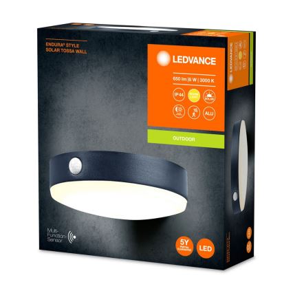 Ledvance - LED Solární nástěnné svítidlo se senzorem ENDURA STYLE LED/6W/3,7V 1420 mAh IP44