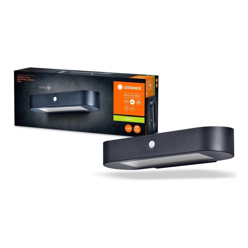 Ledvance - LED Solární nástěnné svítidlo se senzorem ENDURA STYLE LED/6W/7,4V 2000 mAh IP44