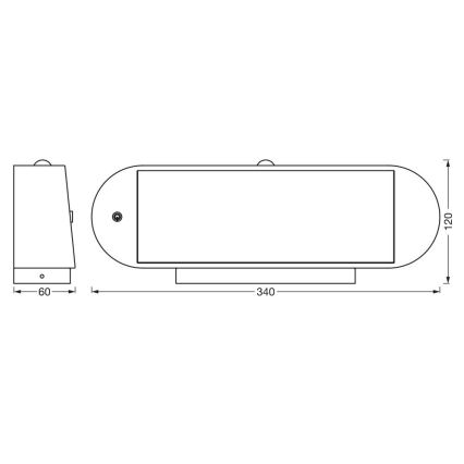 Ledvance - LED Solární nástěnné svítidlo se senzorem ENDURA STYLE LED/6W/7,4V 2000 mAh IP44
