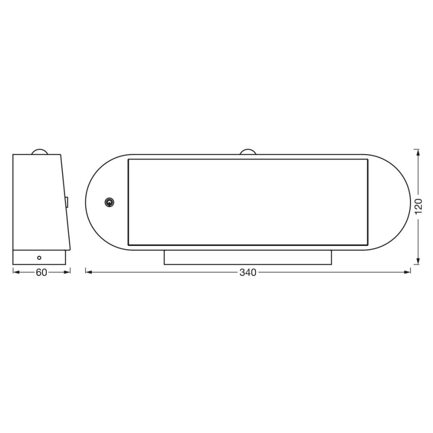 Ledvance - LED Solární nástěnné svítidlo se senzorem ENDURA STYLE LED/6W/7,4V 2000 mAh IP44