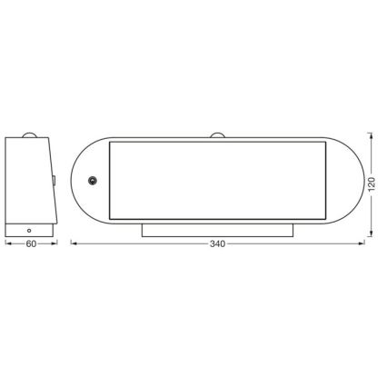 Ledvance - LED Solární nástěnné svítidlo se senzorem ENDURA STYLE LED/6W/7,4V IP44