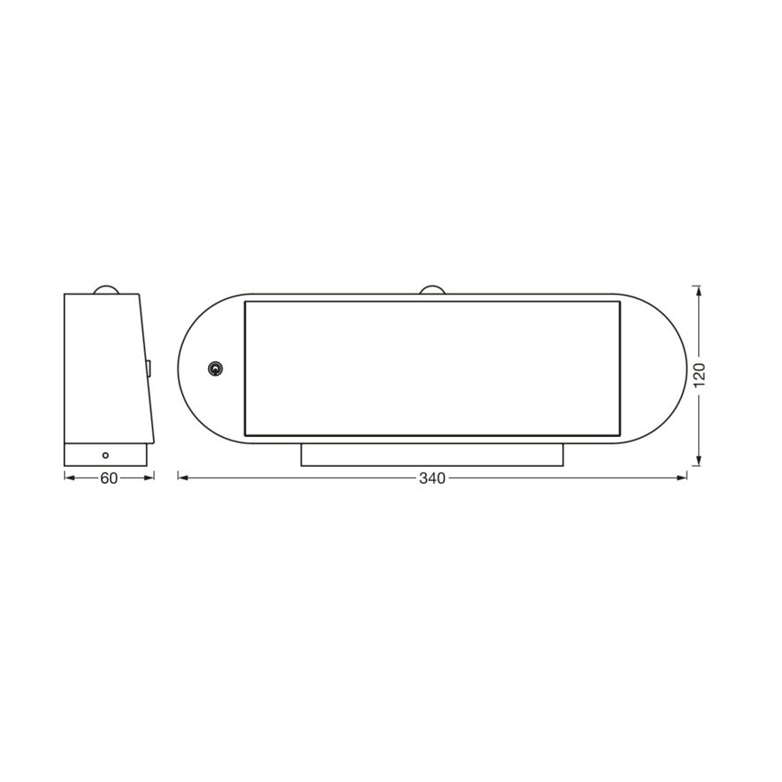 Ledvance - LED Solární nástěnné svítidlo se senzorem ENDURA STYLE LED/6W/7,4V 2000 mAh IP44
