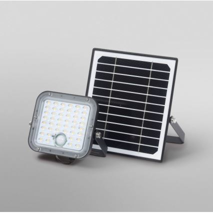 Ledvance - LED Stmívatelný solární reflektor se senzorem FLOOD SPLIT LED/10W/3,2V 5000 mAh IP65 + dálkové ovládání