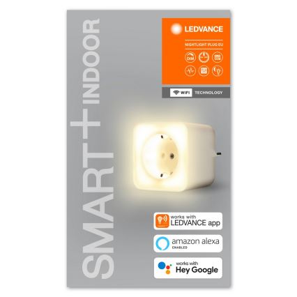 Ledvance - LED Stmívatelná chytrá zásuvka s osvětlením SMART+ PLUG 3680W Wi-Fi