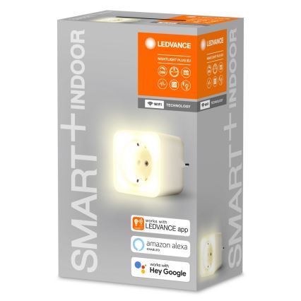 Ledvance - LED Stmívatelná chytrá zásuvka s osvětlením SMART+ PLUG 3680W Wi-Fi