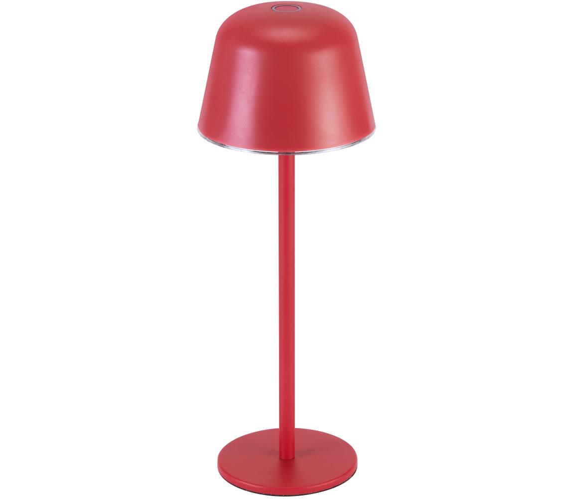 Ledvance Ledvance -LED Stmívatelná venkovní nabíjecí lampa TABLE LED/2,5W/5V IP54 červená P227431