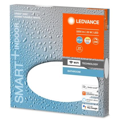 Ledvance - LED Stmívatelné koupelnové svítidlo SMART+ DISC LED/25W/230V 3000-6500K Wi-Fi IP44