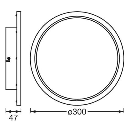 Ledvance - LED Stmívatelné koupelnové svítidlo SMART+ DISC LED/18W/230V 3000-6500K Wi-Fi IP44