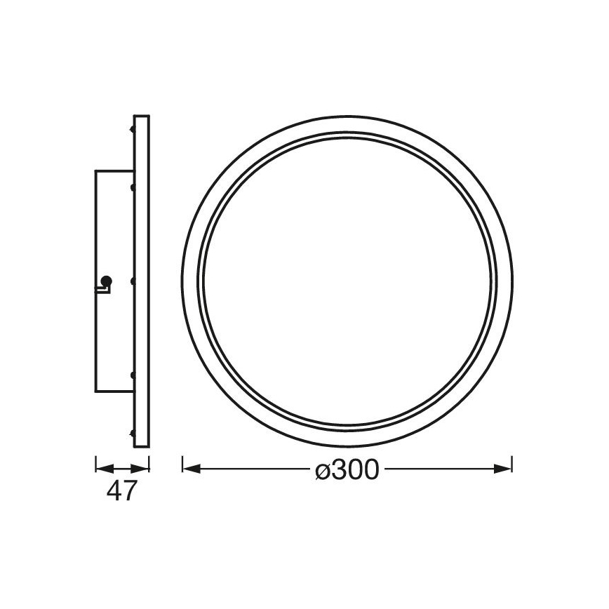 Ledvance - LED Stmívatelné koupelnové svítidlo SMART+ DISC LED/18W/230V 3000-6500K Wi-Fi IP44