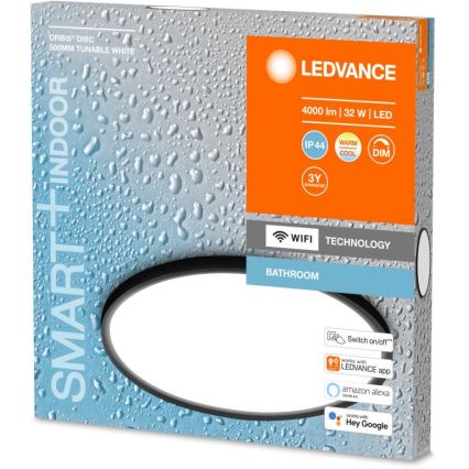 Ledvance - LED Stmívatelné koupelnové stropní svítidlo SMART+ DISC LED/32W/230V 3000-6500K Wi-Fi IP44