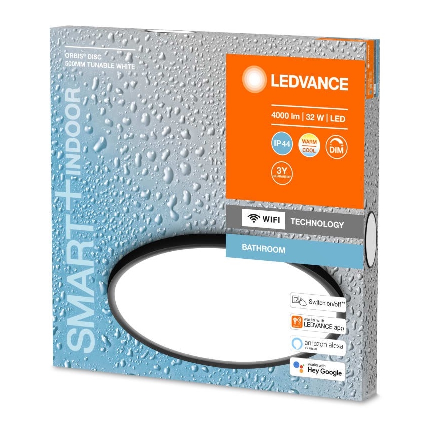 Ledvance - LED Stmívatelné koupelnové stropní svítidlo SMART+ DISC LED/32W/230V 3000-6500K Wi-Fi IP44
