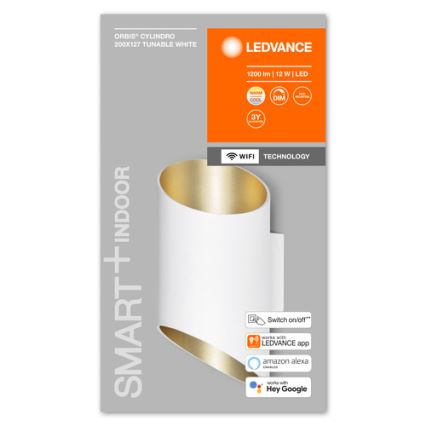 Ledvance - LED Stmívatelné nástěnné svítidlo SMART+ CYLINDRO LED/12W/230V 3000-6500K Wi-Fi bílá