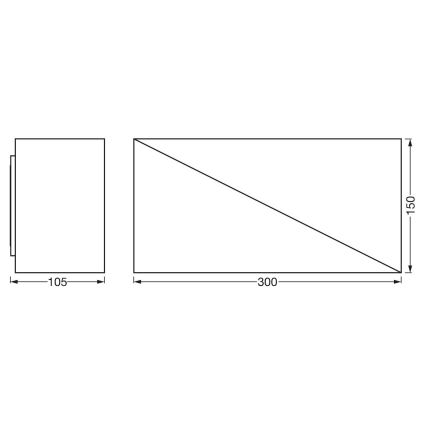 Ledvance - LED Stmívatelné nástěnné svítidlo SMART+ SWAN LED/23W/230V 3000-6500K Wi-Fi