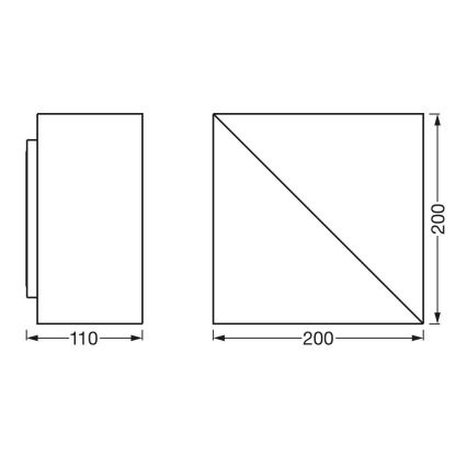 Ledvance - LED Stmívatelné nástěnné svítidlo SMART+ SWAN LED/23W/230V 3000-6500K Wi-Fi