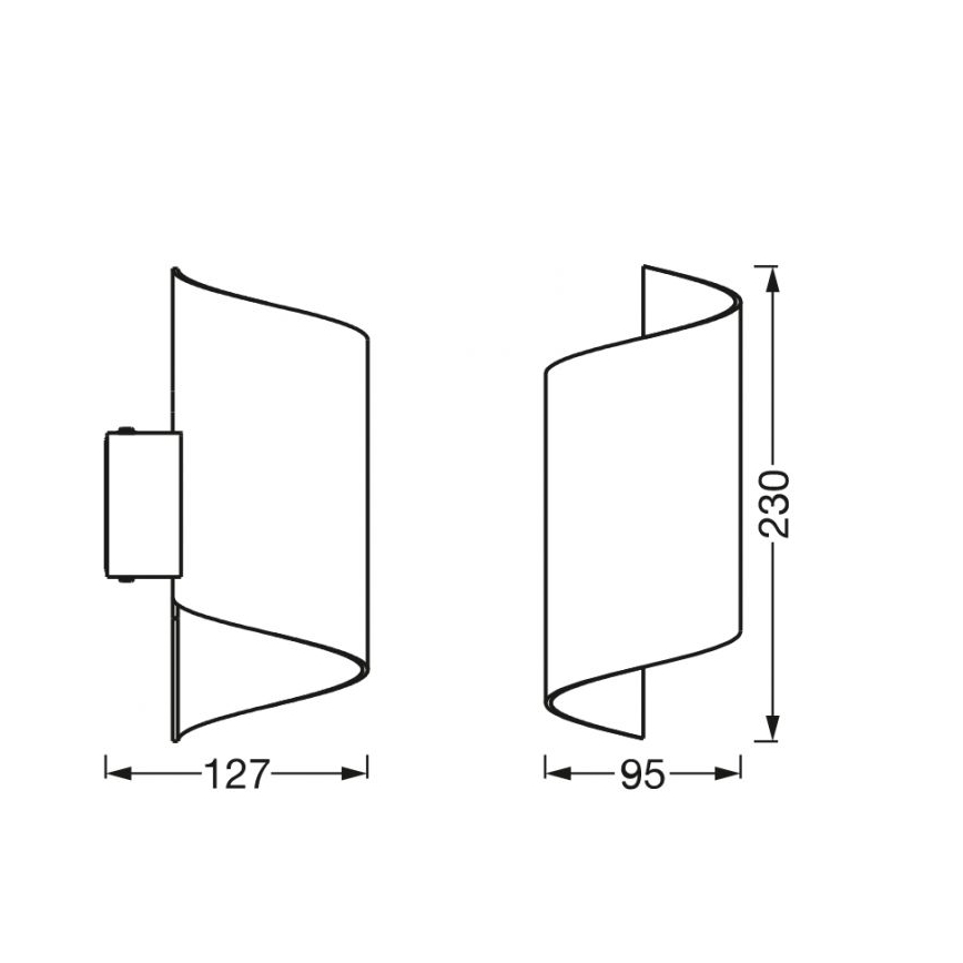 Ledvance - LED Stmívatelné nástěnné svítidlo SMART+ TWIST LED/12W/230V 3000-6500K Wi-Fi bílá