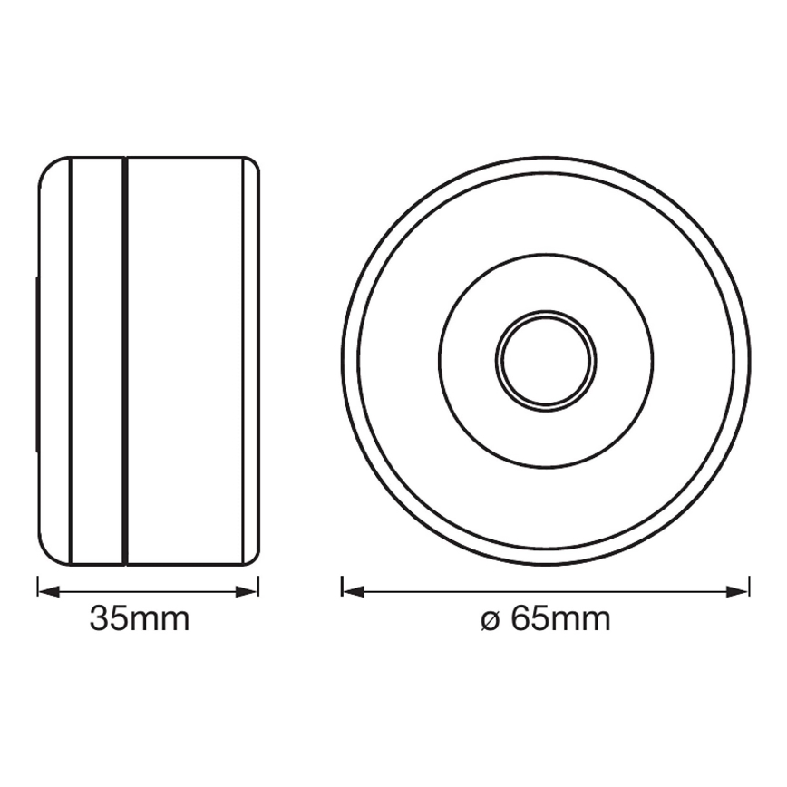 Ledvance - LED Stmívatelné orientační svítidlo DOT-IT LED/0,45W/5V 500 mAh