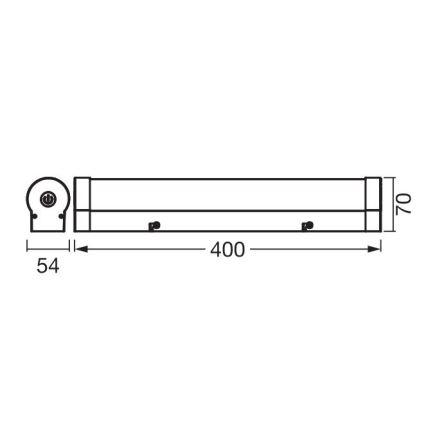 Ledvance - LED Stmívatelné dotykové osvětlení zrcadla ORBIS TUBE LED/9W/230V 40 cm 3000/4000K IP44