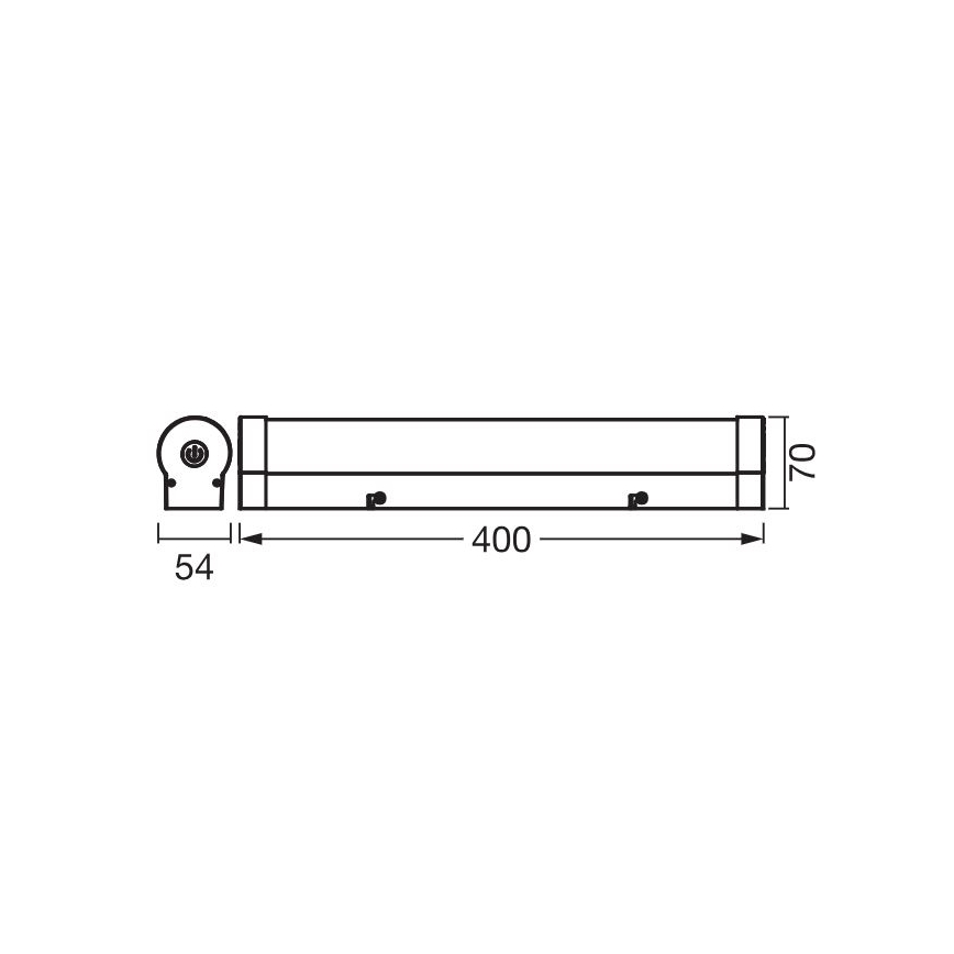 Ledvance - LED Stmívatelné dotykové osvětlení zrcadla ORBIS TUBE LED/9W/230V 40 cm 3000/4000K IP44