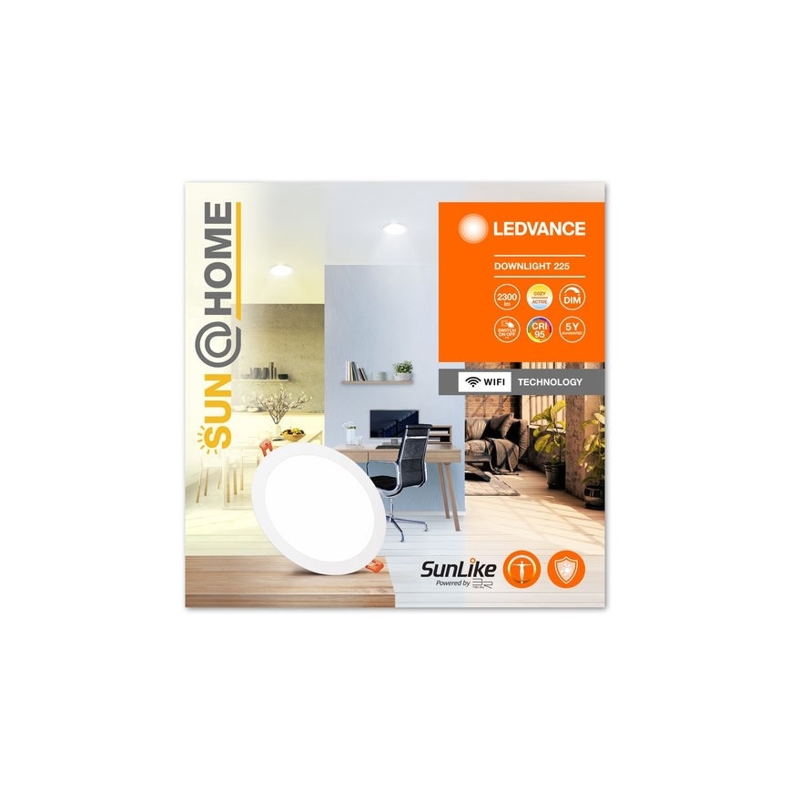 Ledvance - LED Stmívatelné podhledové svítidlo SUN@HOME LED/22W/230V 2200-5000 CRI 95 Wi-Fi