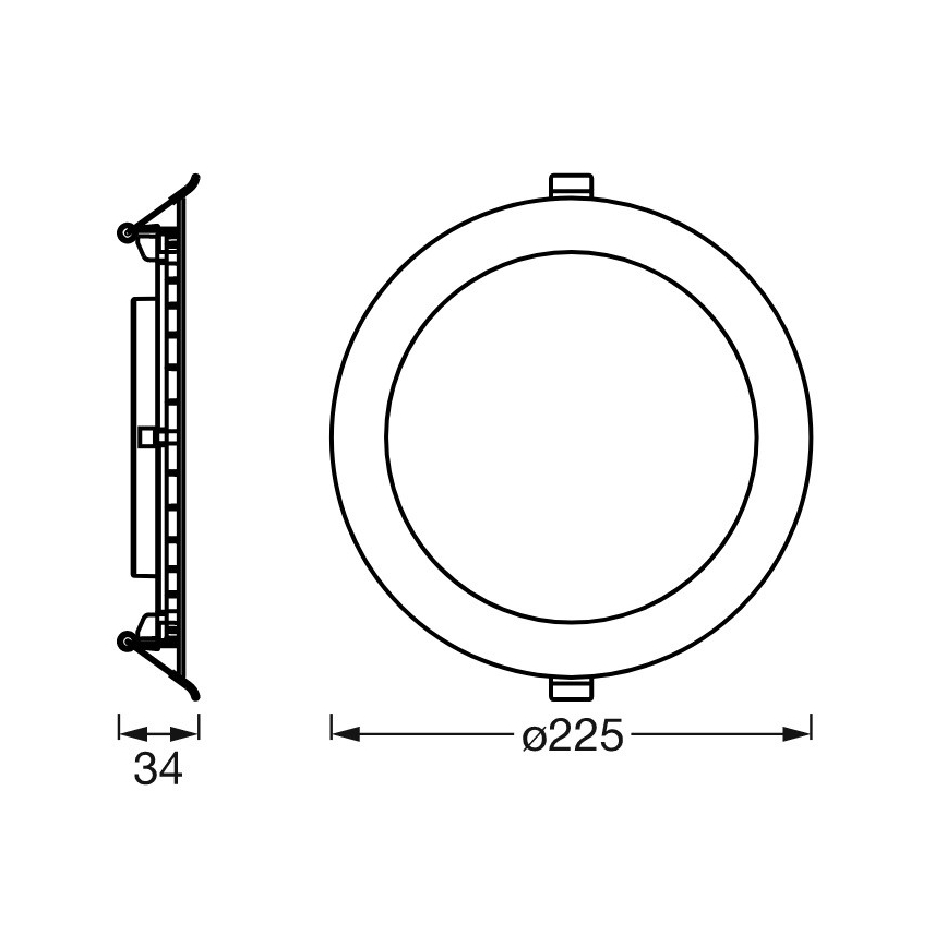 Ledvance - LED Stmívatelné podhledové svítidlo SUN@HOME LED/22W/230V 2200-5000 CRI 95 Wi-Fi