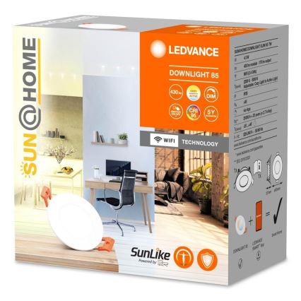 Ledvance - LED Stmívatelné podhledové svítidlo SUN@HOME LED/4,5W/230V 2200-5000 CRI 95 Wi-Fi