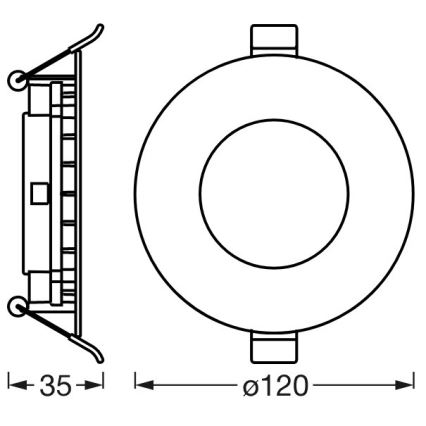 Ledvance - LED Stmívatelné podhledové svítidlo SUN@HOME LED/8W/230V 2200-5000K CRI 95 Wi-Fi