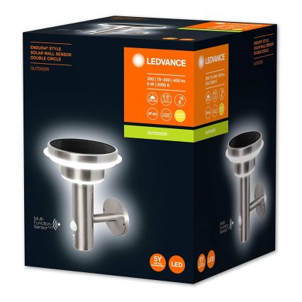 Ledvance - LED Stmívatelné solární svítidlo se senzorem CIRCLE LED/6W/3,2V IP44