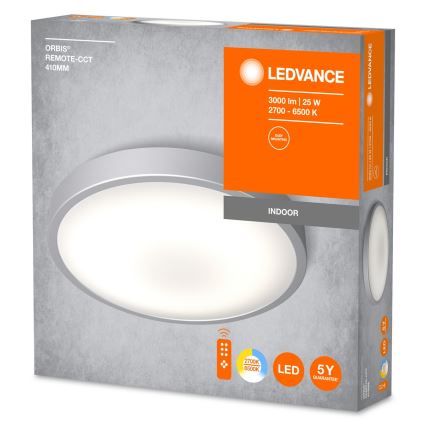 Ledvance - LED Stmívatelné stropní svítidlo ORBIS LED/25W/230V 2700-6500K + dálkové ovládání