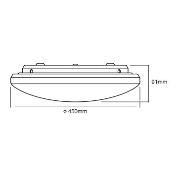 Ledvance - LED Stmívatelné stropní svítidlo ORBIS SPARKLE LED/24W/230V