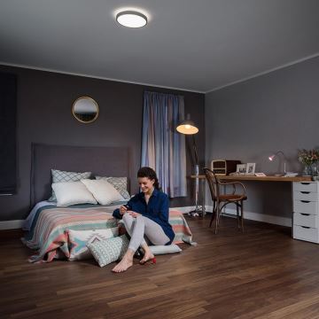 Ledvance - LED Stmívatelné stropní svítidlo SILARA LED/17W/230V + dálkové ovládání 2700K-6000K