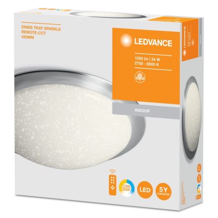 Ledvance - LED Stmívatelné stropní svítidlo SILARA LED/24W/230V + dálkové ovládání