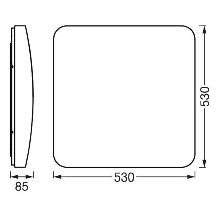 Ledvance - LED Stmívatelné stropní svítidlo SMART+ CLEAM LED/42W/230V 300-6500K Wi-Fi