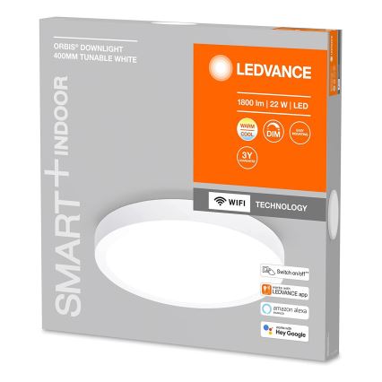 Ledvance - LED Stmívatelné stropní svítidlo SMART+ DOWNLIGHT LED/22W/230V 3000-6500K Wi-Fi