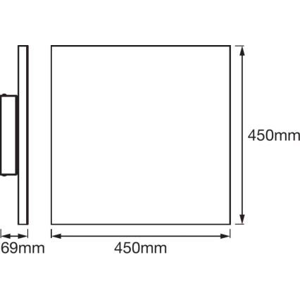 Ledvance - LED Stmívatelné svítidlo SMART+ FRAMELESS LED/28W/230V 3000K-6500K Wi-Fi