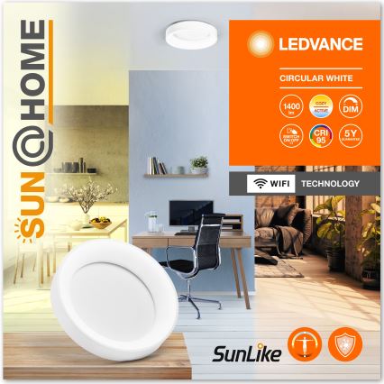 Ledvance-LED Stmívatelné stropní svítidlo SUN@HOME CIRCULAR LED/18,5W/230V Wi-Fi