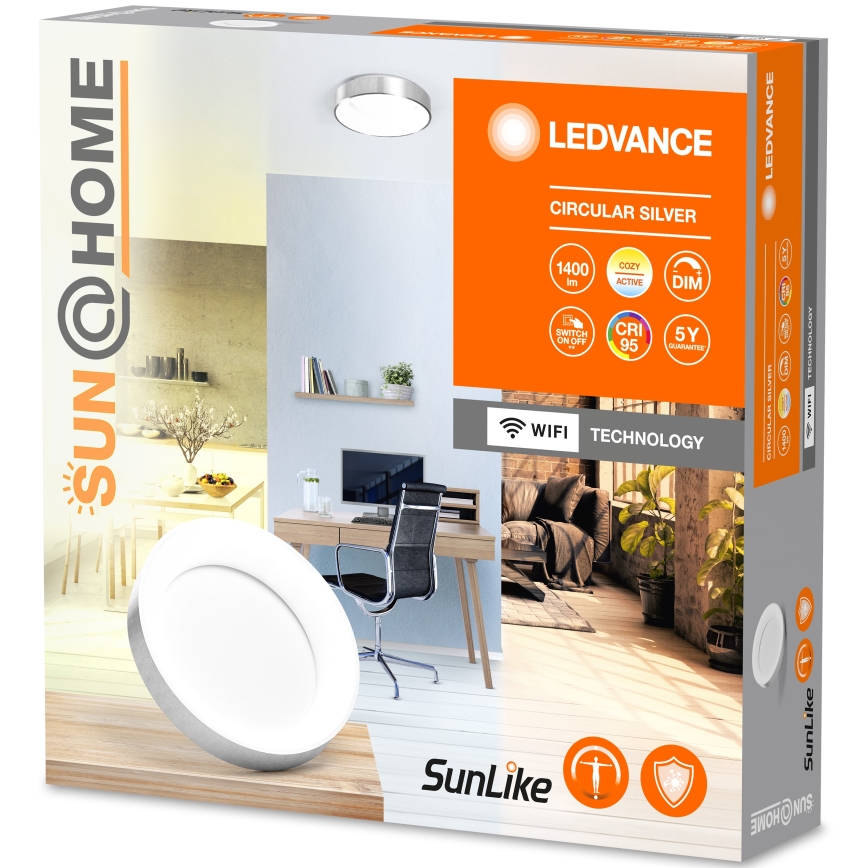 Ledvance-LED Stmívatelné stropní svítidlo SUN@HOME CIRCULAR LED/18,5W/230V Wi-Fi