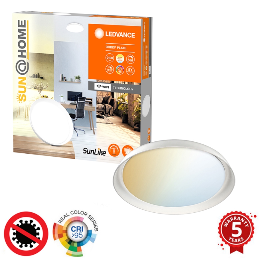 Ledvance - LED Stmívatelné stropní svítidlo SUN@HOME ORBIS LED/26W/230V 2200-5000K CRI 95 Wi-Fi