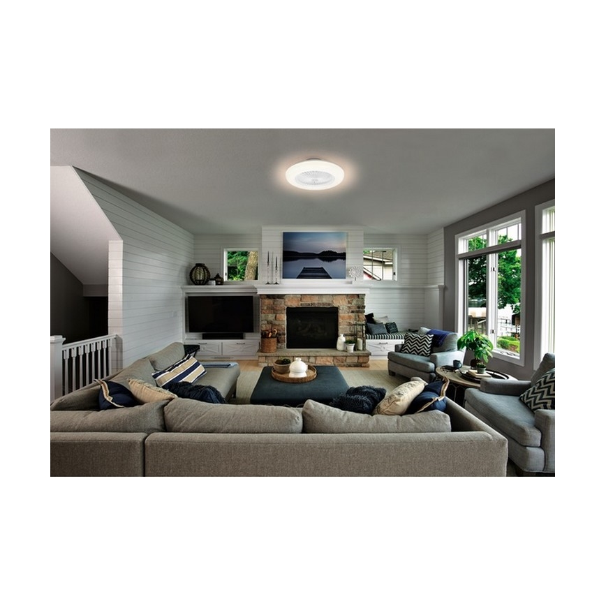 Ledvance - LED Stmívatelné stropní svítidlo s ventilátorem SMART+ LED/35W/230V Wi-Fi 3000-6500K + dálkové ovládání